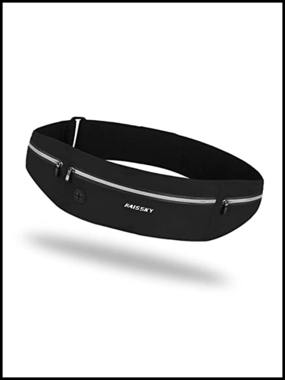 Running Belt Fanny Pack 3 Pocket Waist Pack Adjustable Fits 6.8in Phone
